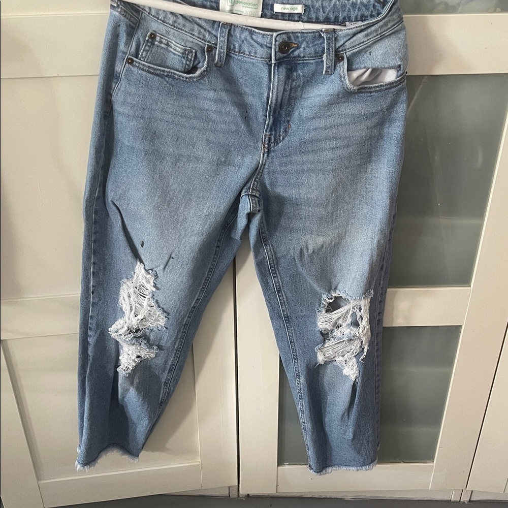 Generation Love Light Blue Distressed Boyfriend Jeans
